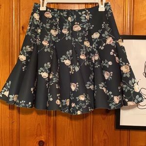 Lauren Conrad Runway Collection Floral Scuba Skirt
